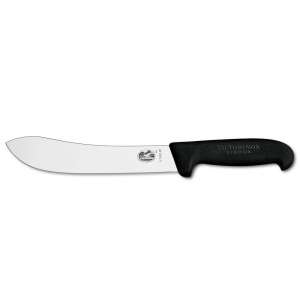 Victorinox Fibrox henteskés, 25 cm, ívelt penge, fekete markolat - Victorinox