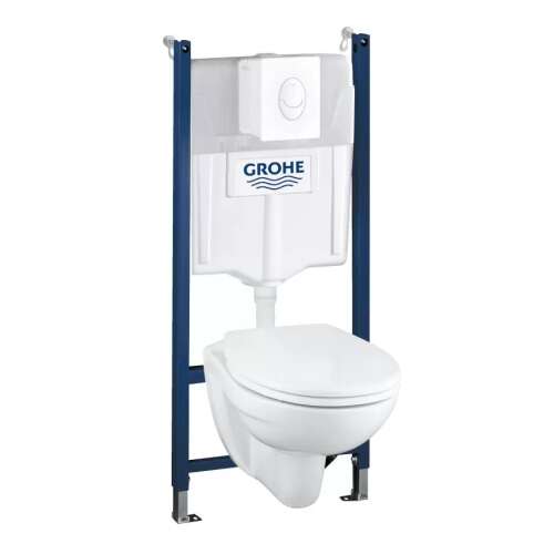 Grohe wall-mounted toilet set with concealed cistern, white