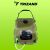 Trizand 20L solar camping shower on green background
