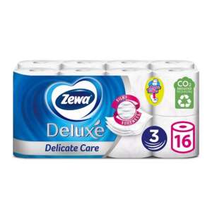 Zewa Deluxe Delicate Care Toalettpapír, 3 rétegű, 16 tekercs, puha és erős, érzékeny bőrre - Háztartási papírtermék