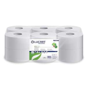 Lucart Eco 19 J Mini Toilettenpapier, 2-lagig, 12 Rollen pro Pack, weiß - Lucart