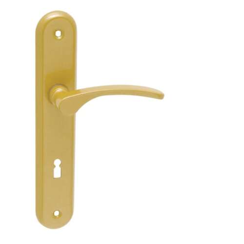 Gold door handle, Lana Pajzsos Arany Színű 88 mm WC, aluminum, modern, classic, interior door handle
