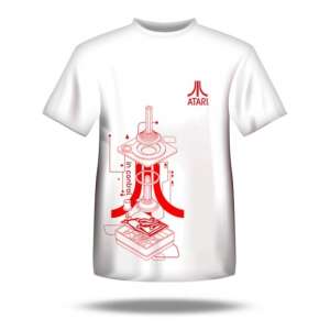 Blaze Entertainment, Atari T-Shirt, (XL), Controller/Logo (AP10), Retro, Fehér-Piros, Gaming póló 99379386 - Ajándék póló
