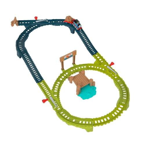 Aranjamentul setului de șine Fisher-Price Thomas & Friends Dockside Delivery