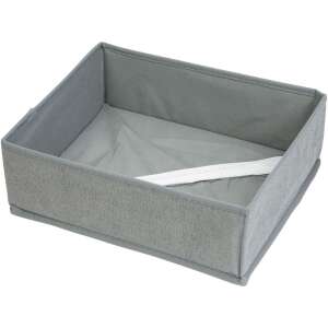 Praktikus Szövet Tárolódoboz - 30x26x10 cm - Szürke