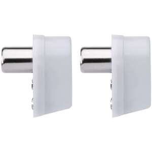 2 db EMOS IEC hím csatlakozó, ferde, fehér - EMOS