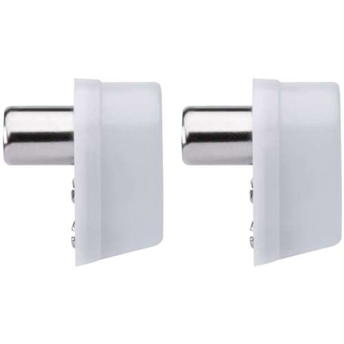 2 db EMOS IEC hím csatlakozó, ferde, fehér