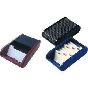 Helit névjegykártya tartó, kék, fekete és piros, 300 db-os - Öltözködés kiegészítő