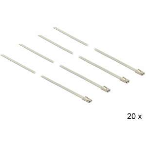 Delock Rozsdamentes Acél Kábelkötegelő - 20 db - 350 mm