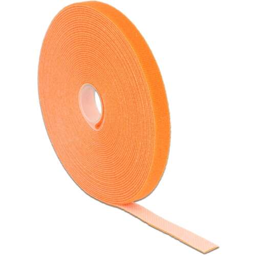 Delock 10m narancssárga tépőzár szalag