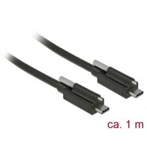 Delock SuperSpeed USB 10 Gbps (USB 3.1 Gen 2) kábel USB Type-C apa csatlakozóval &gt; USB Type-C apa csatlakozó, 1 méter - USB kábel
