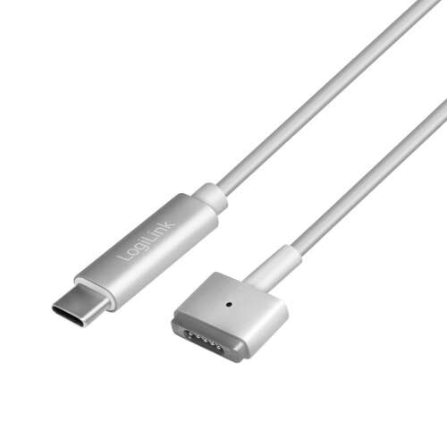 Logilink USB-C - Magsafe 2 kábel, ezüst, 1,8 m - Logilink