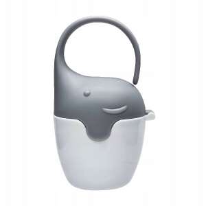 Akuku cumitartó doboz, szürke elefánt, BPA mentes, cumikhoz, baba, csecsemő, kisgyermek, újszülött, baba zuhany ajándék, baba regisztráció, baba alapfelszerelés - Akuku