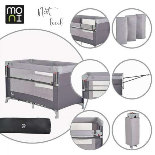 Moni Next Level Utazóágy - Szürke