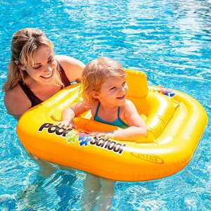 Intex Pool School bébi úszógumi, sárga, 79 cm, úszáshoz - Bébi úszógumi