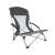 Składany fotel kempingowy Trizand z oddychającym siateczkowym oparciem, szary
