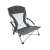 Składany fotel kempingowy Trizand z oddychającym siateczkowym oparciem, szary