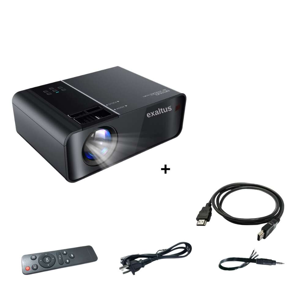 Exaltus® projektor, 10000 lumen, 1920 x 1080 full hd, hordozható,...