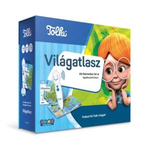 Tolki Interactive World Atlas Book Set for Kids, Educational Toy - Children's book