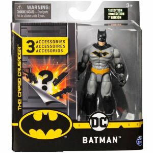 DC Batman 10cm akciófigura - Szürke jelmezes Batman, Spin Master gyűjthető játék - Spin Master