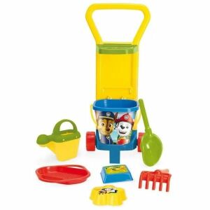 Wader Mancs Őrjárat Húzható Kertész Kocsi Homokozó Szett vödörrel, lapáttal, gereblyével, locsolókannával, szitával és homokozó formákkal - Szabadtéri játék és felszerelés