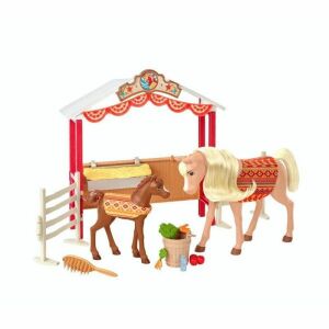 Szilaj Spirit Riding Free Set de joacă cu cai - Hambar de vis cu cai și accesorii - Mattel Figurine de basm