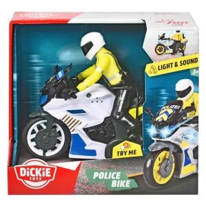 Dickie Toys Police Bike with Light and Sound, toy police motorcycle - Toy