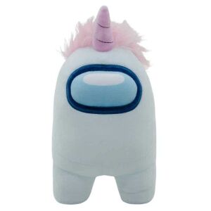 Among Us plush toy, 25 cm, white with unicorn horn - YuMe