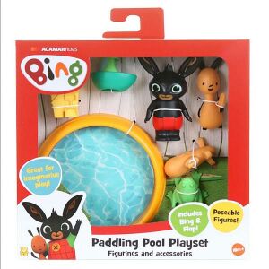 Bing and Flop Paddling Pool Playset, Bing Bunny figures and accessories - Figure