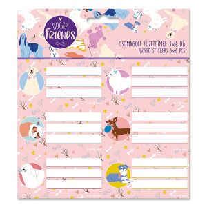 Ars Una Doggy Friends Füzetcímke - 18 db - Kutyás Matricák 114191481 - Ars Una