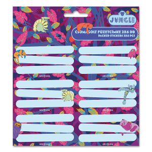 Ars Una Dzsungel Állatos Füzetcímke Matricák - 18 db 114191489 - Ars Una