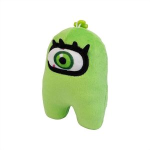 Among Us Zöld Plüss Kulcstartó Egy Szemmel, 13 cm - PMI