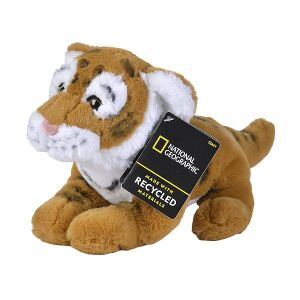Disney National Geographic Bengal Tiger Plush Toy 25cm, made with recycled materials - Toy