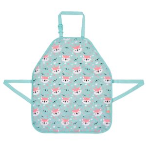 St. Right Lovely Fox rókás mintás gyerek kötény, festőköpeny lányoknak - St. Majewski