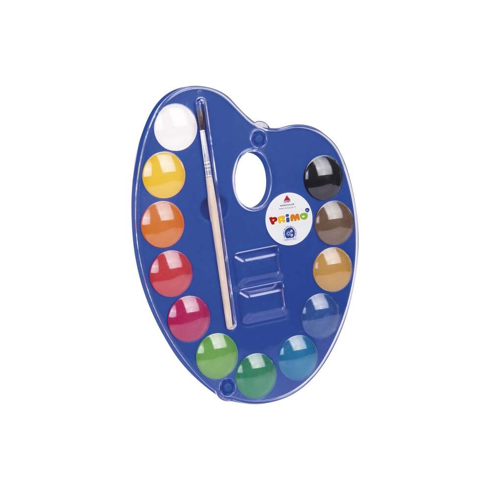 Vízfesték készlet, 12db-os, 25mm, festékgombokkal primo 101a12to,...