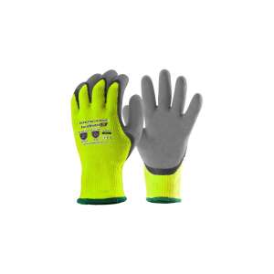 EuroWinter 100 Hi-Viz Žlté Pracovné Rukavice, Veľkosť 10, Protišmykové, Vodotesné, Izolované, Pár Rukavíc - Jednorazové rukavice