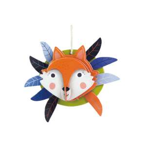 Avenir 3D Dekoracja Lis, 3D puzzle dla dzieci do budowania i dekorowania pokoju, pokazuje złożoną głowę lisa - Puzzle 3D