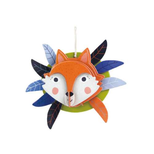 Avenir 3D Dekoracja Lis, 3D puzzle dla dzieci do budowania i dekorowania pokoju, pokazuje złożoną głowę lisa