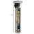 Soulima beard and hair trimmer 19590, gold color with blue LCD display showing battery level, with dimensions