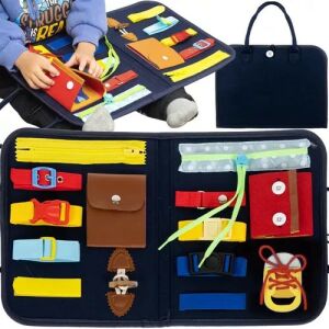 Kruzzel 23618 Manipulation Board collage, sensory busy board - Kruzzel