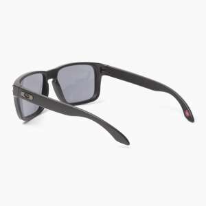 Ochelari de soare Oakley Youth Holbrook XS, ramă neagră cu lentile gri, vedere laterală - Ochelari de soare pentru barbati