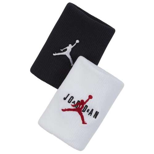Jordan Jumpman Terry Wristbands 2 pk Unisex Black/White 105092541