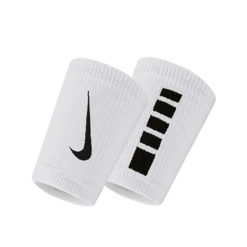 Nike elite doublewide wristbands 2 pk csuklószorító unisex fehér one 105093414
