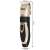 Purlouy dog and cat hair clipper, gold and black, with dimensions