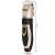 Purlouy dog and cat hair clipper, gold and black, with dimensions