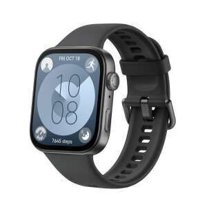 HUAWEI Watch Fit 3 fekete okosóra szilikon szíjjal, aktivitásmérővel és GPS-szel - Okos eszköz