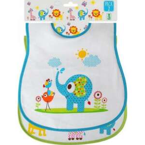 2 pack of baby bibs with elephant and bird design - Bib & Burp Cloth