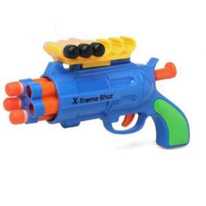 X-Treme Shot toy gun with rubber darts, blue and green toy gun for kids - Toy Gun, Bullet