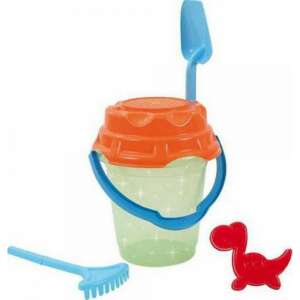 Homokozó Vödör Szett - Gyerekeknek - Lapát, Gereblye, Dinoszaurusz