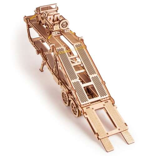 3D Holzauto Anhänger Puzzle, Big Rig Modellbausatz für Erwachsene und Kinder